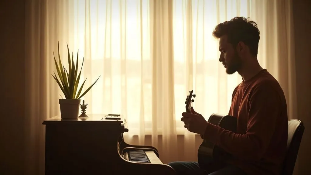 A modern studio setup with advanced recording equipment